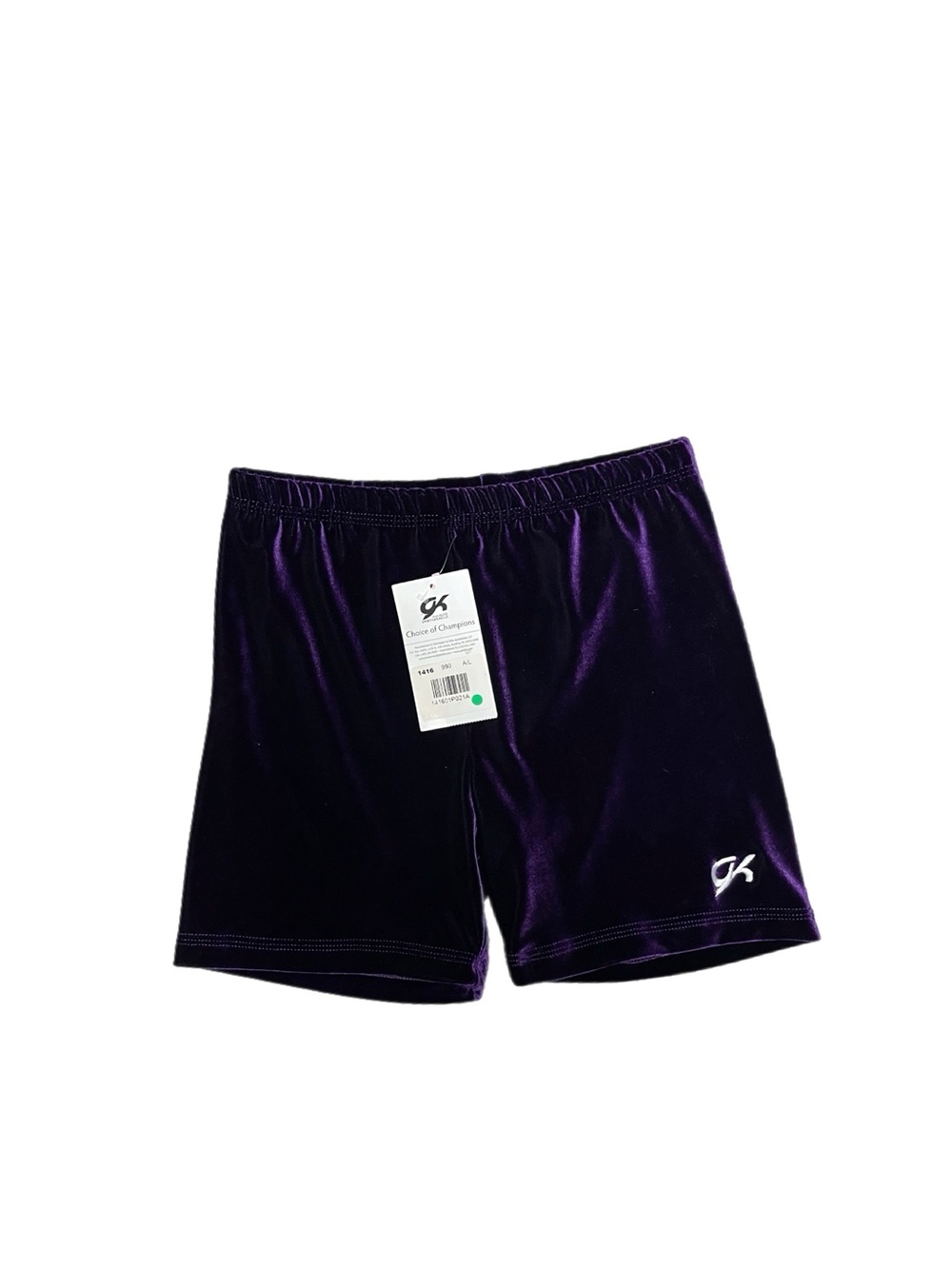 NWT - GK Elite Velvet Biker Shorts